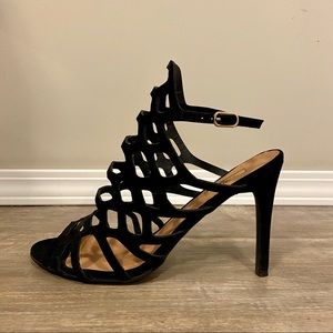 Ardene Party 2018 Collection Black Strappy Heels